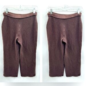 ST JOHN Brown wool blend woman quiet luxury preppy petite coastal grandma pant 4